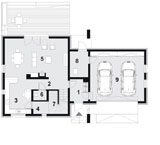 Powierzchnia uytkowa dla projektu domu jednorodzinnego autorstwa Pracowni Projektowej NNDOM - Projekt Domu Ergonomicznego XL wynosi 146,2 m.